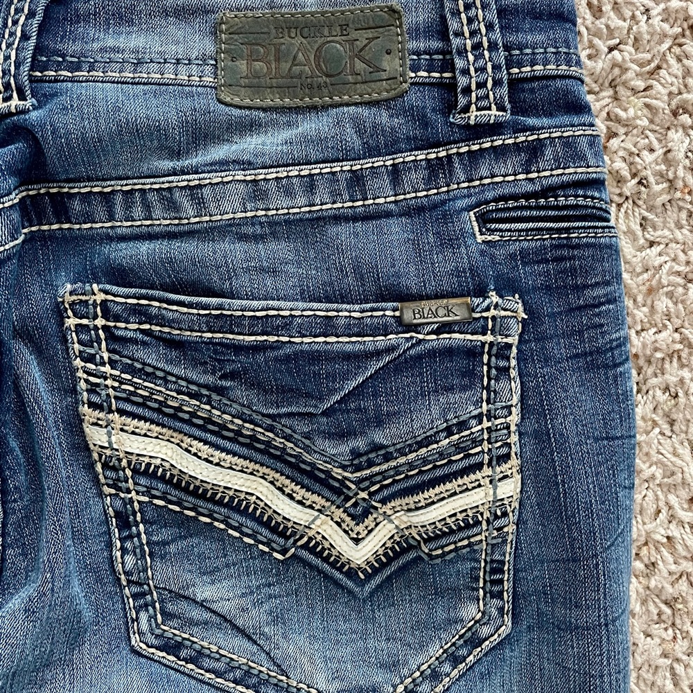 Buckle Black Mens Jeans